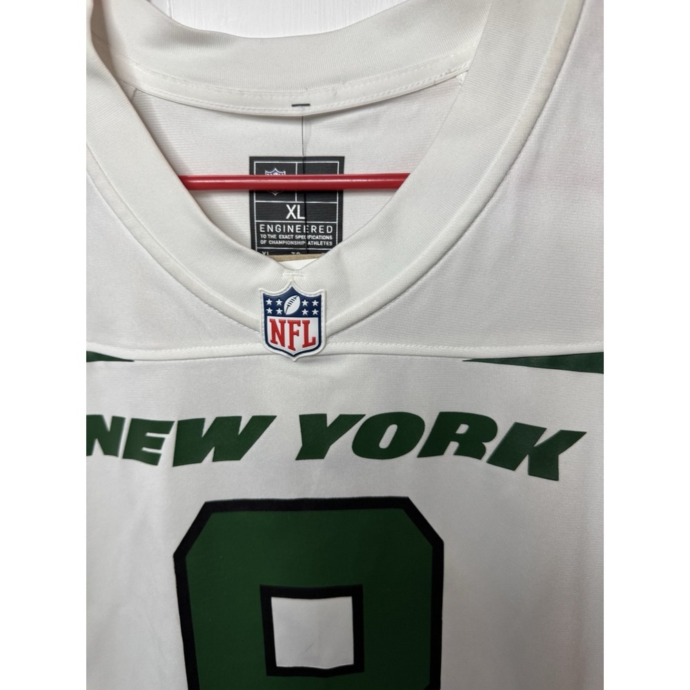 New Men's New York Jets Aaron Rodgers White Nike Game Jersey Size XL Retail $130 - Picture 3 of 10